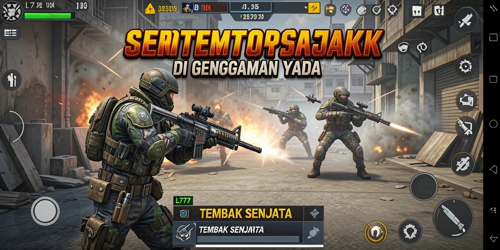 Antarmuka L777 yang menarik dengan opsi senjata lengkap.