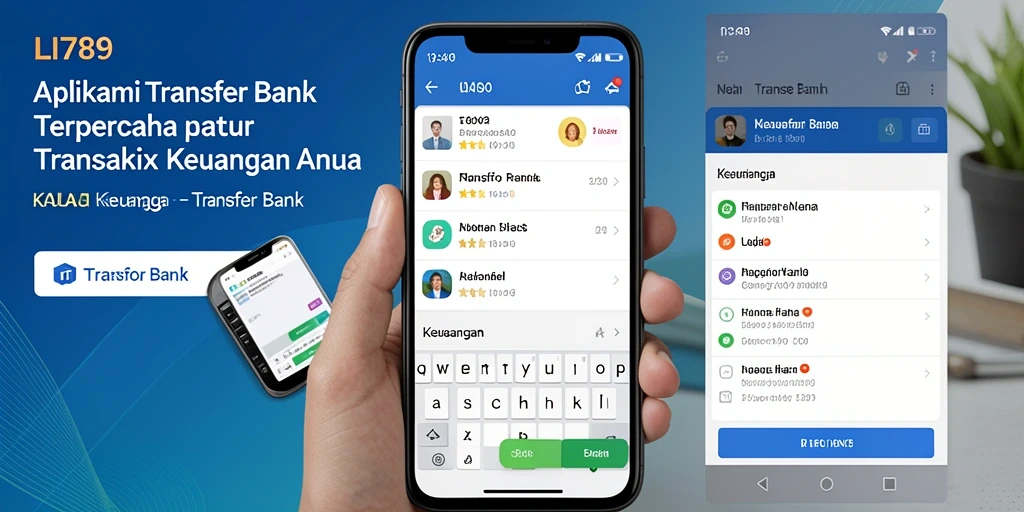 Antarmuka aplikasi LI789 yang memudahkan transaksi Transfer Bank.