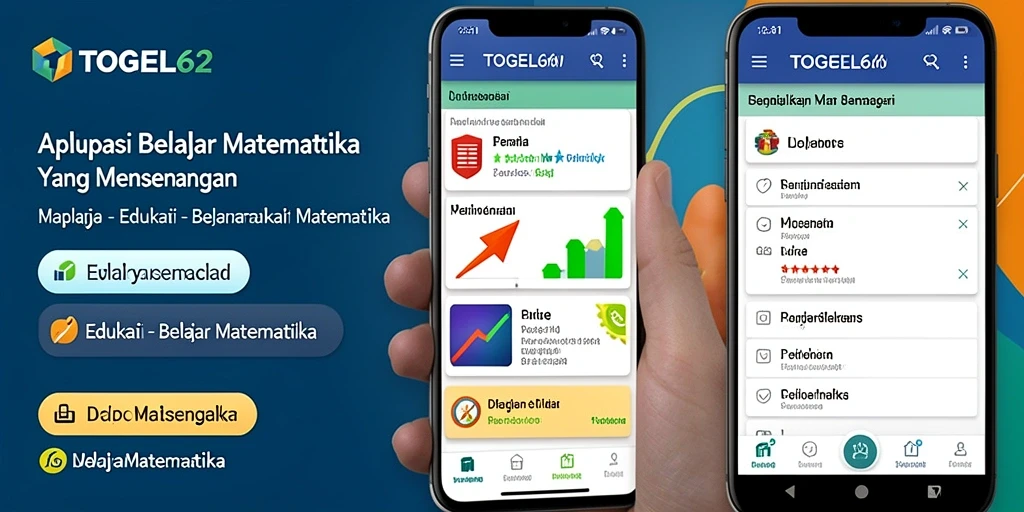 Antarmuka aplikasi TOGEL62 untuk belajar matematika.